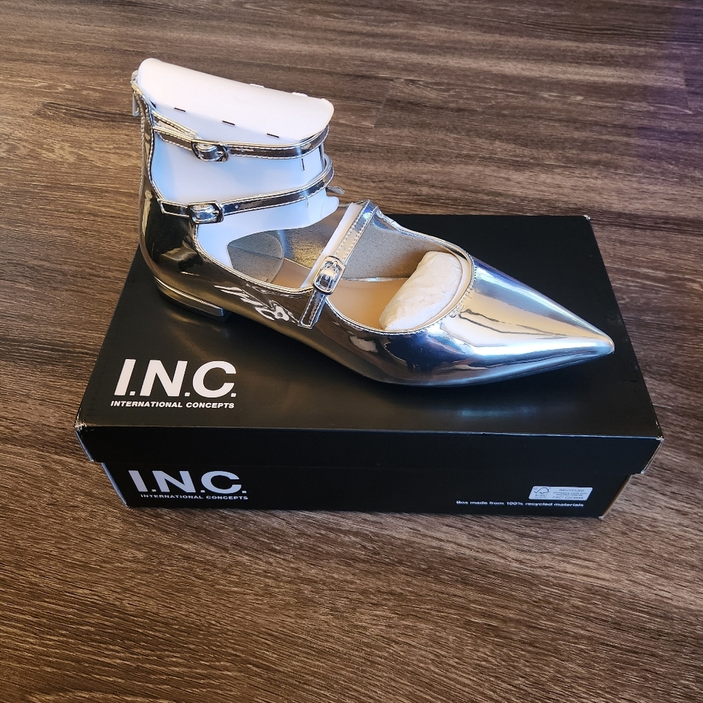 I.N.C. Triple Strap Flats